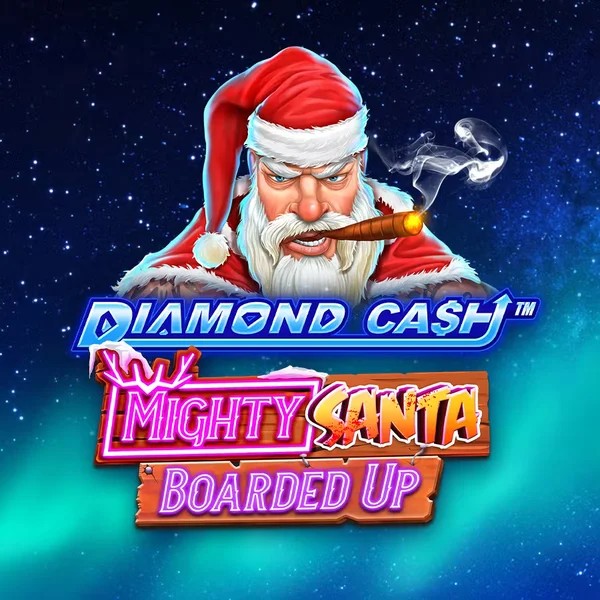 Slots logo of Diamond Cash Mighty Santa Boarded Up from Greentube at 711 Casino